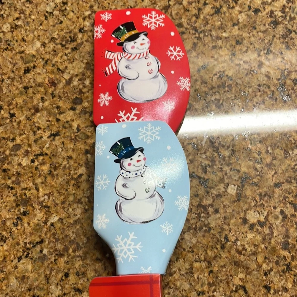 Sur La Table Mini & Me Snowman Spatulas Set of 2